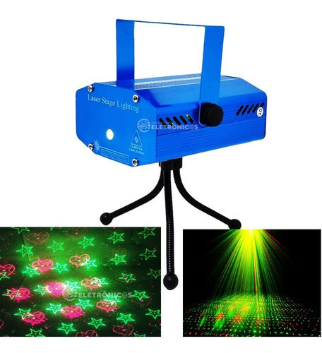 Canhão Laser Sd6m Jogo De Luz Led Projetor Raios Pontilhados 1