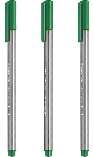 Staedtler Triplus Fineliner 334-5 Consejos - Verde (paquete 1