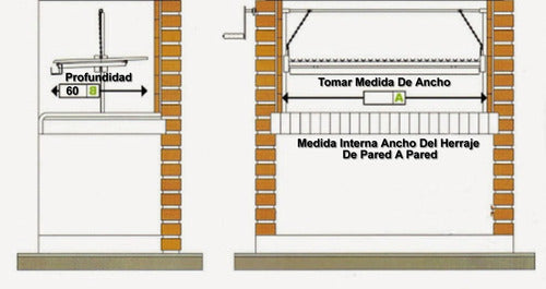 Herraje Emparrillado Para Parrilla Enlozado 0.94 X 0.60 Refo 1