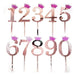 Big Globos Topper Cake Decoration Numbers Rose Gold 11cm 0