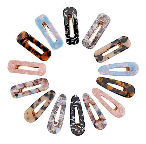 Hedume Hair Clips, 28 Pack Acrylic Hairpins 1