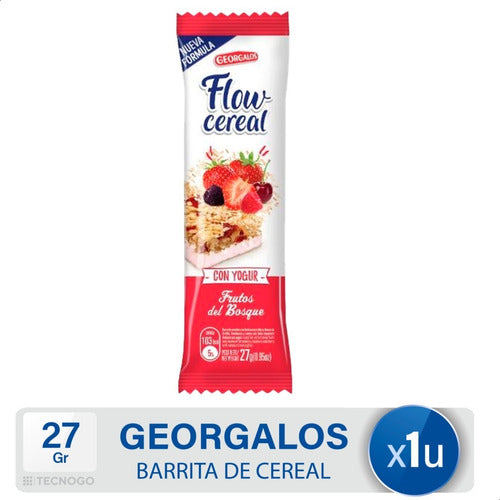 Georgalos Flow Cereal Bar - Forest Berries Yogurt Flavor 0