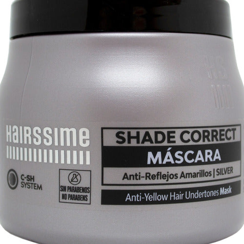 Hairssime Shade Correct Máscara Matizadora Silver Grande 3c 3