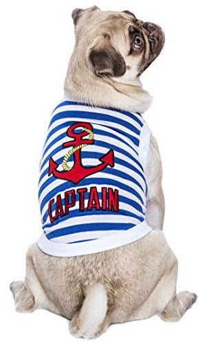 Parisian Pet Dog Cat Tee Summer T-Shirts Lobster Captain 1