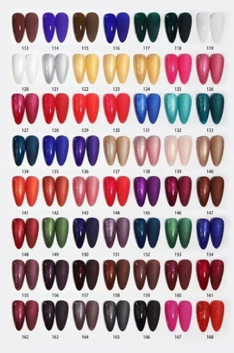 Kit of 12 Navi Semi-Permanent Gel Nail Polish Base Top 10ml UV LED Gel 4