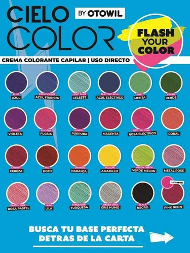 Otowil Sky Color Fantasy Cream Dye Kit 50g Box x6 Units 2