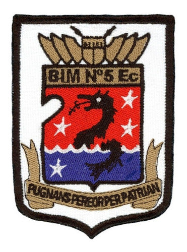 Parche Bordado Batallón Infantería 5 De Marina Bim5 Ara Bim 0