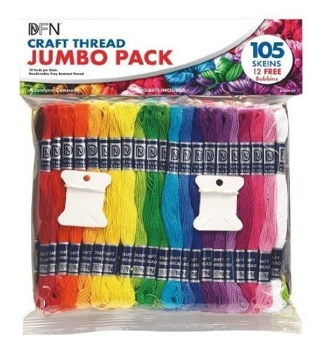 Janlynn 300138 Artesanal Hilo Jumbo Pack Multicolor 105pack 0