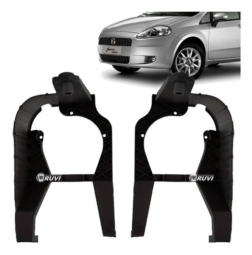 2x Soportes Solos De Faro Auxiliar Fiat Punto 2007 Al 2012 0