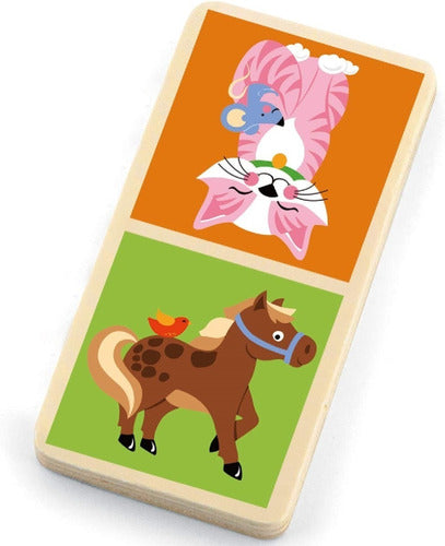 Juego Dominó De Madera Animales Para Niños - Viga 1