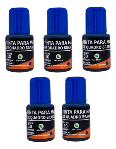 Tinta Para Quadro Branco Jocar Office 20ml Azul C/5 Unidades 0