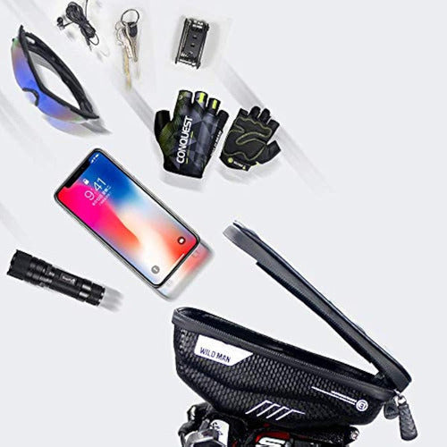 Mozowo Waterproof Bicycle Handlebar Bag with Touch Screen 4