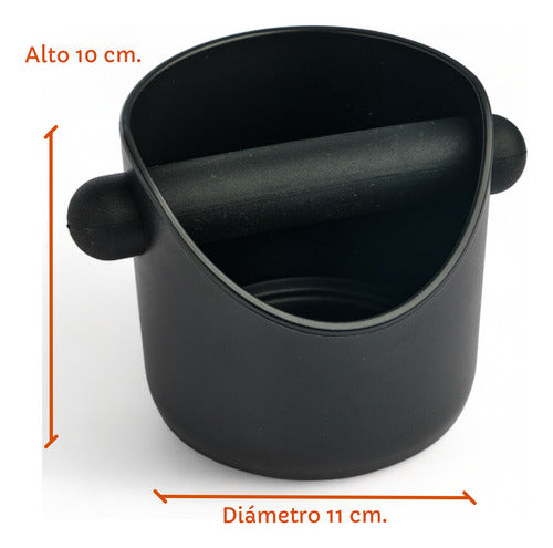 Knock Box Plastico Goma Contenedor Borra Café Barista 2