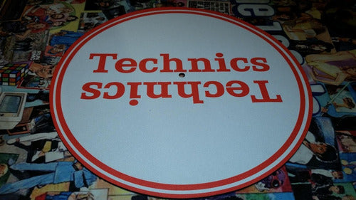 Technics Rojo Y Blanco Slipmat Paño Para Bandejas Latex 1