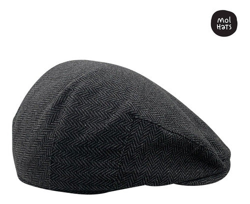 Italian Style Ivy Beret in Tailored Wool Blend Fabric by Mol Hats 14