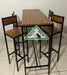 MuebleriaIndustrialUy Breakfast Table Set with Four Chairs - Wood and Iron 5