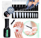 Kit Press On Kapping Gel Corrective + 100 Coffin Shape Tips Nails 4