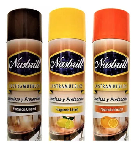 Pack of 6 Units Nasbrill 360ml Furniture Polish - Shine and Protection 0