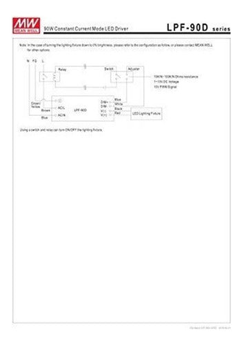 Mean Well Mw Lpf90d30 30 V 3 A 90 W Led Switching Power Supply 5