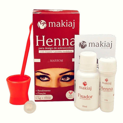 Kit 70 Henna Sobrancelha Makiaj Fixacao Pelo E Pele Atacado 6