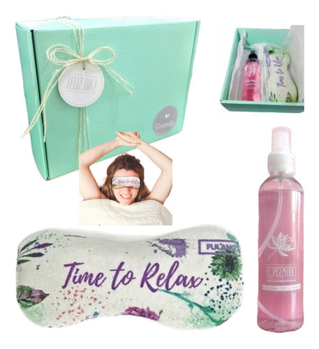 Zen Spa Relax Rose Aroma Gift Box Set N27 Happy Day - Kit Caja Regalo Zen Spa Relax Rosa Aroma Set N27 Feliz Día