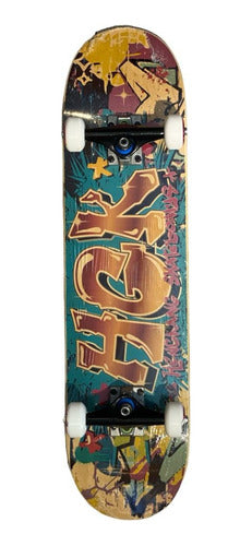 Complete Hengkang Graffiti Professional Skateboard 6