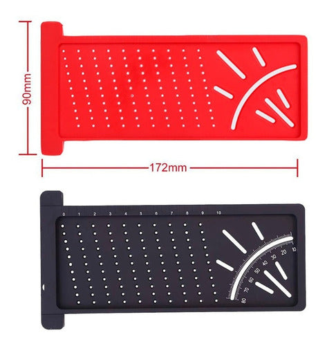 Centro Herramientas T Square Rule Angle Finder and Straight Lines S 1