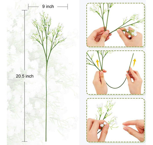 Janinka Artificial Baby Breath Gypsophila Flowers Bouquets 20.5 1