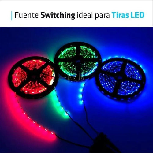 Fuente 12v 20a Metalica Regulada Switching Tira Led Full 4