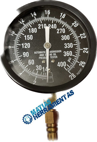 Eurotech Oil Pressure Gauge with All Adapters E1 4