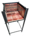 Large Charcoal Grill with Refractory Bricks and Hanging Firewood Rack 2
