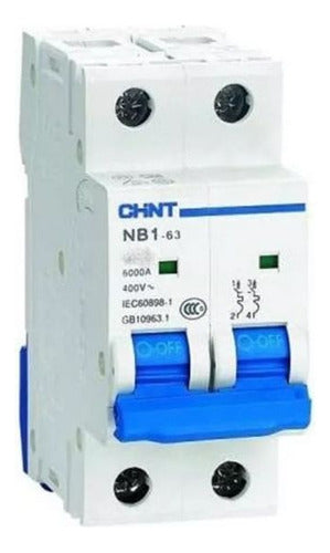 Chint Thermal Circuit Breaker DIN 2x20 10k Curve D 0