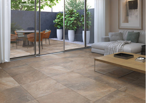 Porcelanato Piso Exterior Antideslizante 60x60 Arizona Beige 1