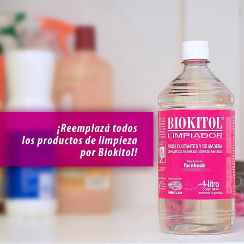 Biokitol Multi-Purpose Cleaner 1 Lt for Floating and Wooden Floors 2