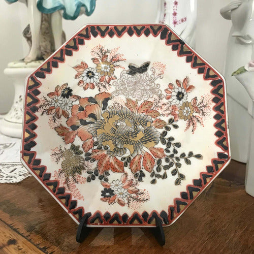 Impeccable Imperial Chinese Octagonal Decorative Plate 1