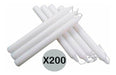 Out Short Common Candles x 200 White Paraffin Candle 1