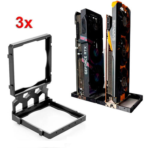 3 Suportes Externo Modular Placa Video Vga Gpu Mineração Rig 1