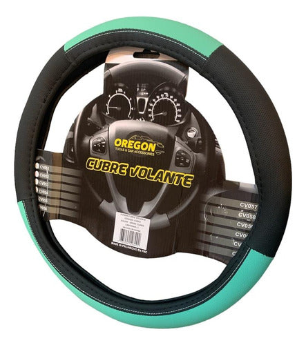 Oregon Universal Steering Wheel Cover 38 Cm Black-Light Green 1