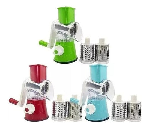 Tabletop Drum Grater Manual Spiral Slicer Vegetables Cheeses 1