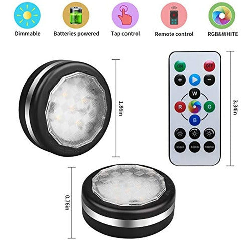 LEASTYLE Color Changing Disco Lights with Remote Control 1