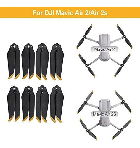 8 Helices De Bajo Ruido Para Para Dji Mavic Air 2/air 2s 2