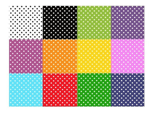 Printed Polka Dot Laminated Paper for Wrapping - Single Unit 8