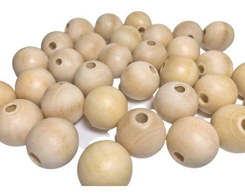 Wooden Perforated Balls/Spheres 13mm - Pack of 150 2