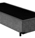 Base Cama Box Solteiro Suede Cinza - 78x188x39 2