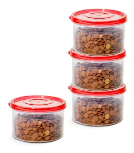 Set of 4 Mini Round Tall Container by Colombraro 0