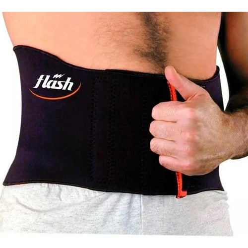 Flash Neoprene Reinforced Adult Lumbar Support Belt Fitness 0