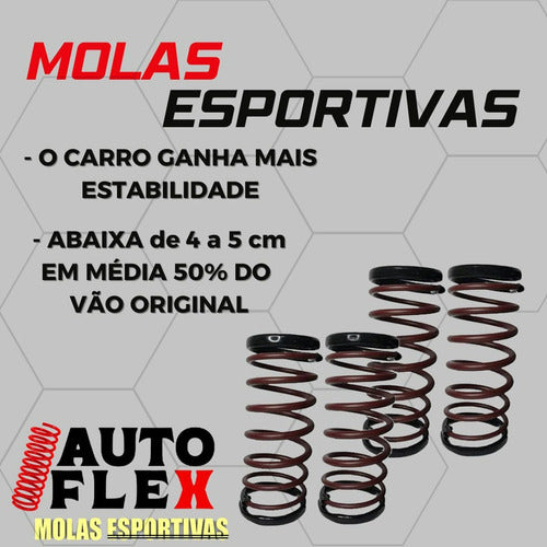 Kit Com 4 Molas Esportivas Celta 2001 A 2015 2