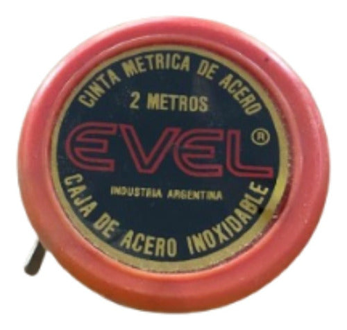 Antique Metal Evel 2 Meters Tape Measure 0