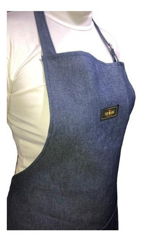 MICA HOME Unisex Solid Jean Kitchen Apron for Chefs 0