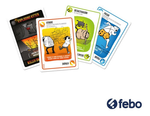 Asmodee - Exploding Kittens Base En Castellano Febo 1